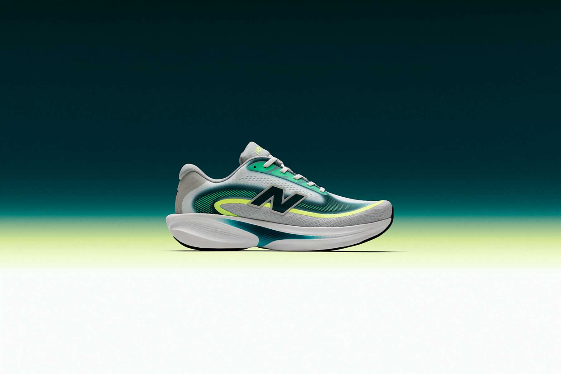 New Balance Ellipse running shoes on the road